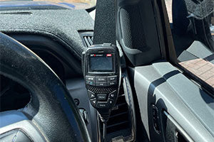 FORD PX2 PX3 RHD Ranger, Raptor and UA Everest Fixed Bracket With GME MB207 Magnetic Holder Right of Steering Wheel