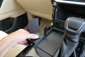 Console Mount Phone/UHF Mic Bracket 300 Series LandCruiser 2021 Onwards – 635702