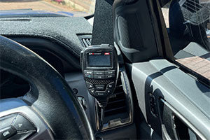 FORD PX2 PX3 RHD Ranger, Raptor and Everest Fixed Mobile Phone or UHF Mic Bracket Right of Steering Wheel