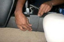 Load image into Gallery viewer, Console Mount Angled Phone/UHF Mic Bracket 200 Series LandCruiser 2008-2015 – 634560