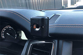 FORD PX2 PX3 Drivers Side LHD Ranger, Raptor and Everest Fixed  UHF Mic Bracket with GME Magnetic Mic Holder