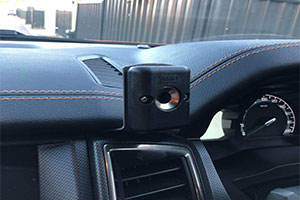 FORD PX2 PX3 Drivers Side RHD Ranger, Raptor and Everest Fixed  UHF Mic Bracket with GME Magnetic Mic Holder