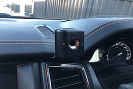 FORD PX2 PX3 Drivers Side RHD Ranger, Raptor and Everest Fixed  UHF Mic Bracket with GME Magnetic Mic Holder