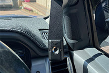 Load image into Gallery viewer, FORD PX2 PX3 RHD Ranger, Raptor and Everest Fixed Mobile Phone or UHF Mic Bracket Right of Steering Wheel