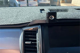 FORD PX2 PX3 Passenger Side RHD Ranger, Raptor and Everest Fixed UHF Mic Bracket with GME Magnetic Mic Holder