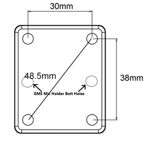 FORD PX2 PX3 RHD Ranger, Raptor and Everest Fixed Mobile Phone or UHF Mic Bracket Right of Steering Wheel image 1