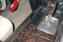 Load image into Gallery viewer, Console Mount Angled Phone/UHF Mic Bracket 200 Series LandCruiser 2008-2015 – 634560